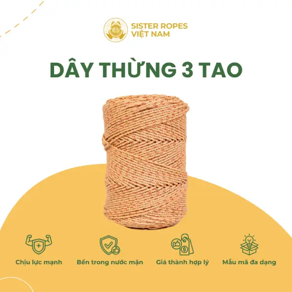 Dây thừng Cóc Vàng 3 tao (L3)