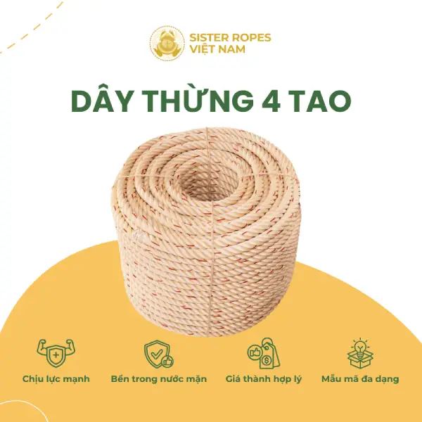 Dây thừng Cóc Vàng 4 tao (L4) - Ảnh 4