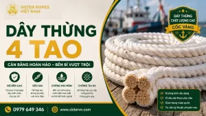 Dây thừng 4 tao có gì khác dây 3 tao? Khi nào nên dùng dây 4 tao?