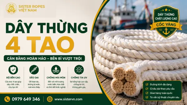 Dây thừng 4 tao có gì khác dây 3 tao? Khi nào nên dùng dây 4 tao?