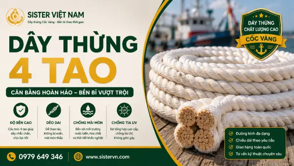 Dây thừng 4 tao có gì khác dây 3 tao? Khi nào nên dùng dây 4 tao?