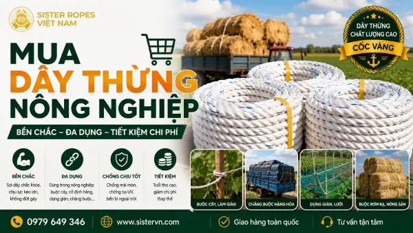 Mua dây thừng nông ngư nghiệp ở đâu uy tín? Gợi ý chọn dây theo nhu cầu sử dụng