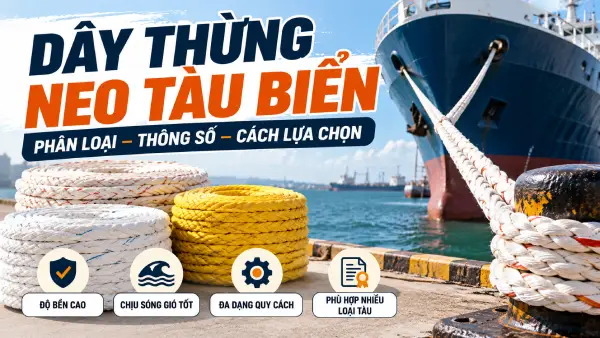 Dây thừng neo tàu biển – Giá tốt, chính hãng, đầy đủ chứng nhận
